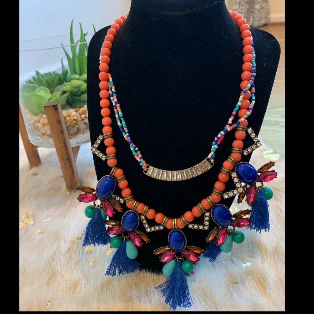 Francesca’s Tassel Statement Necklace - image 1